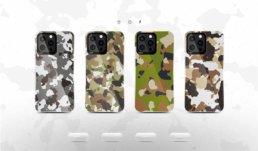 iPhone 13 Kılıf Kajsa Camo Kılıf NO2
