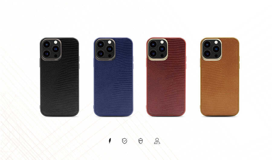 iPhone 13 Kılıf Kajsa Preppie Collection Pu Deri Kılıf Siyah