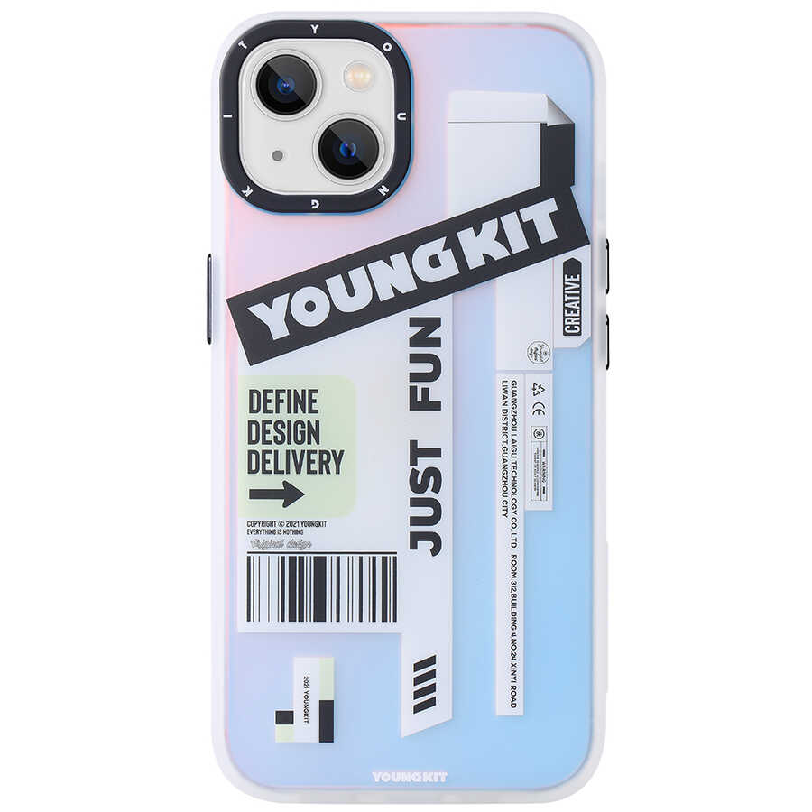 iPhone 13 Kılıf YoungKit Fashion Culture Time Serisi Kılıf CL036 Just Fun