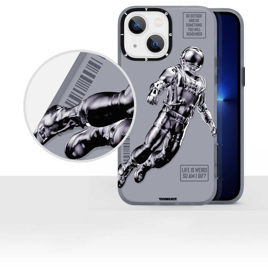 iPhone 13 Kılıf YoungKit Klasik Serisi Kılıf CL004 Triangle