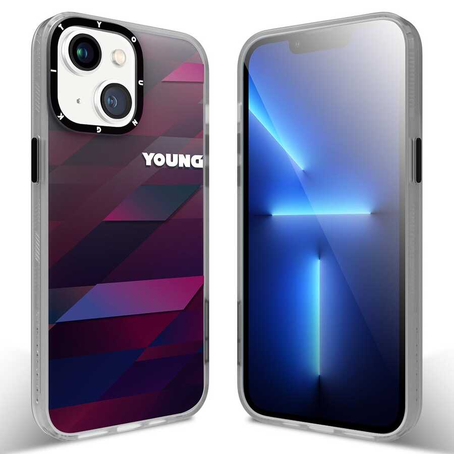 iPhone 13 Kılıf YoungKit Klasik Serisi Kılıf CL003 Purple