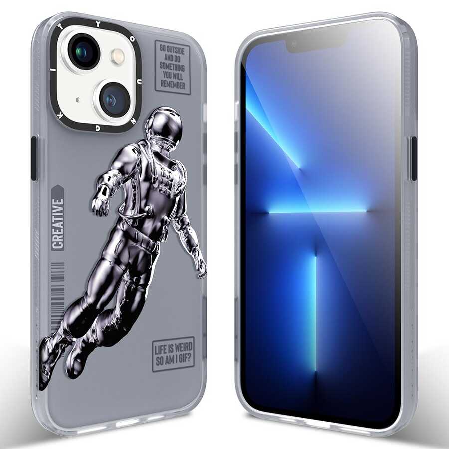 iPhone 13 Kılıf YoungKit Klasik Serisi Kılıf CL001 Astronaut