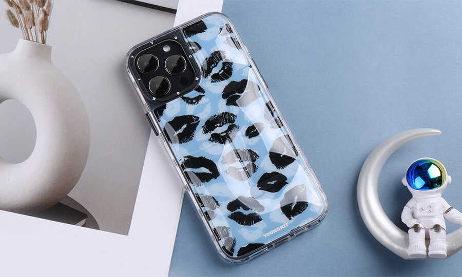 iPhone 13 Kılıf YoungKit Leopard Article Serisi Kılıf Pembe
