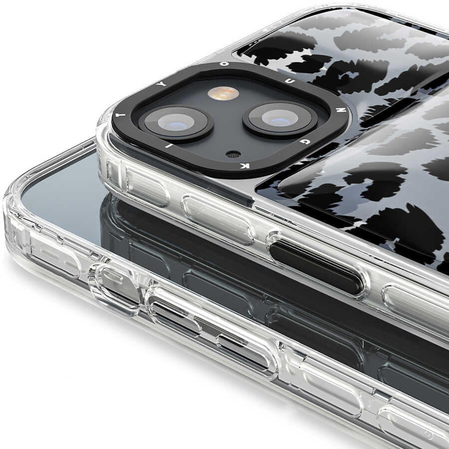 iPhone 13 Kılıf YoungKit Leopard Article Serisi Kılıf Mavi