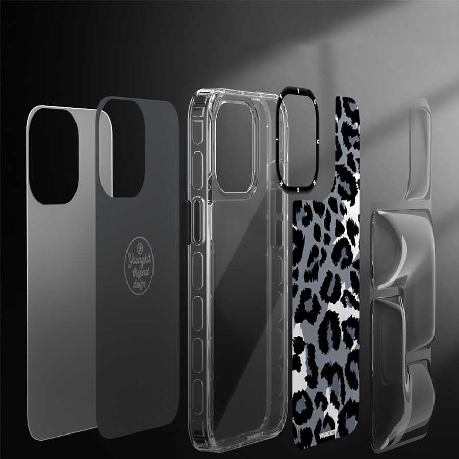 iPhone 13 Kılıf YoungKit Leopard Article Serisi Kılıf Pembe