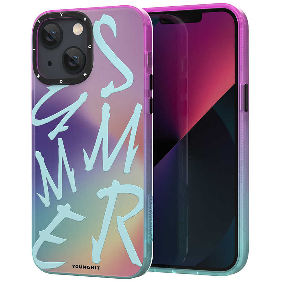 iPhone 13 Kılıf YoungKit Summer Serisi Kılıf Rose Gold