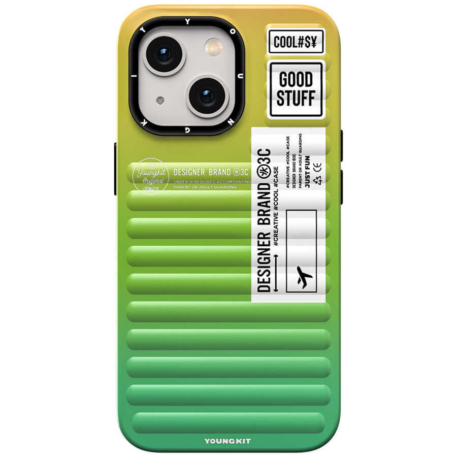 iPhone 13 Kılıf YoungKit The Secret Color Serisi Kılıf Mavi