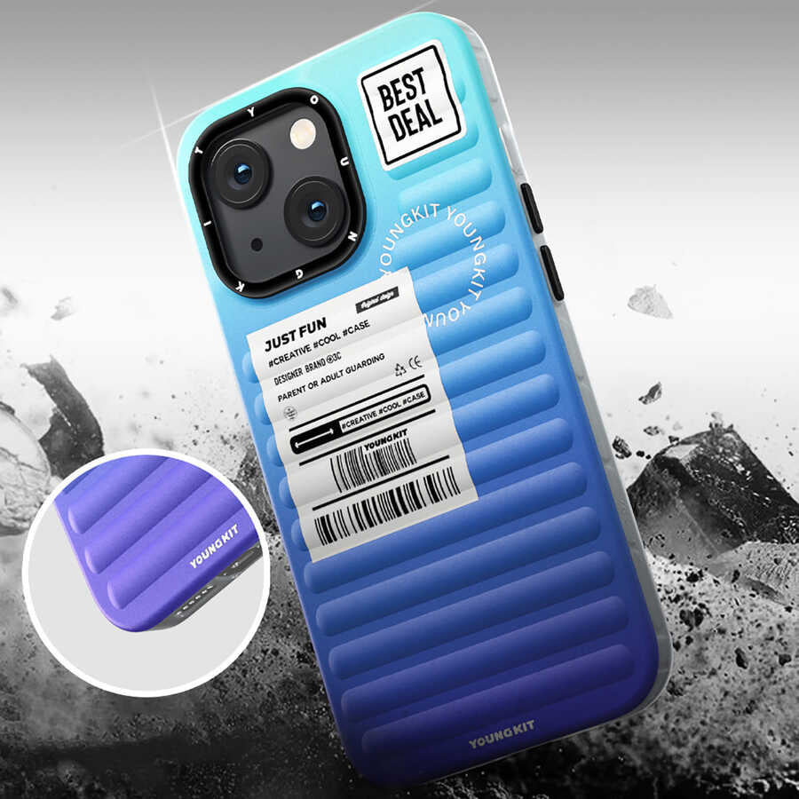 iPhone 13 Kılıf YoungKit The Secret Color Serisi Kılıf Mor