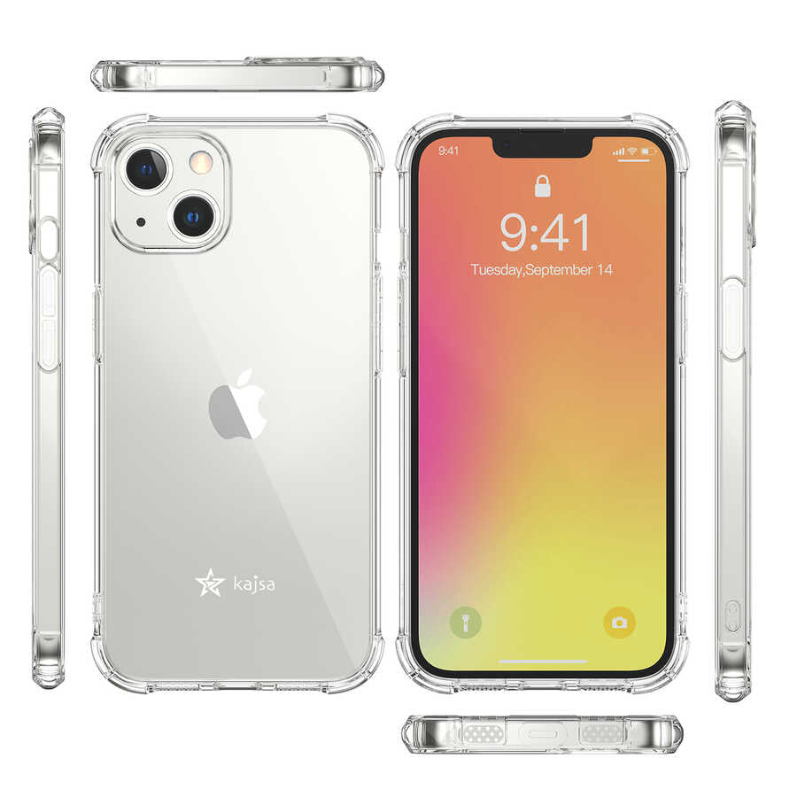 iPhone 13 Mini Kılıf Kajsa Transparent Kılıf Renksiz