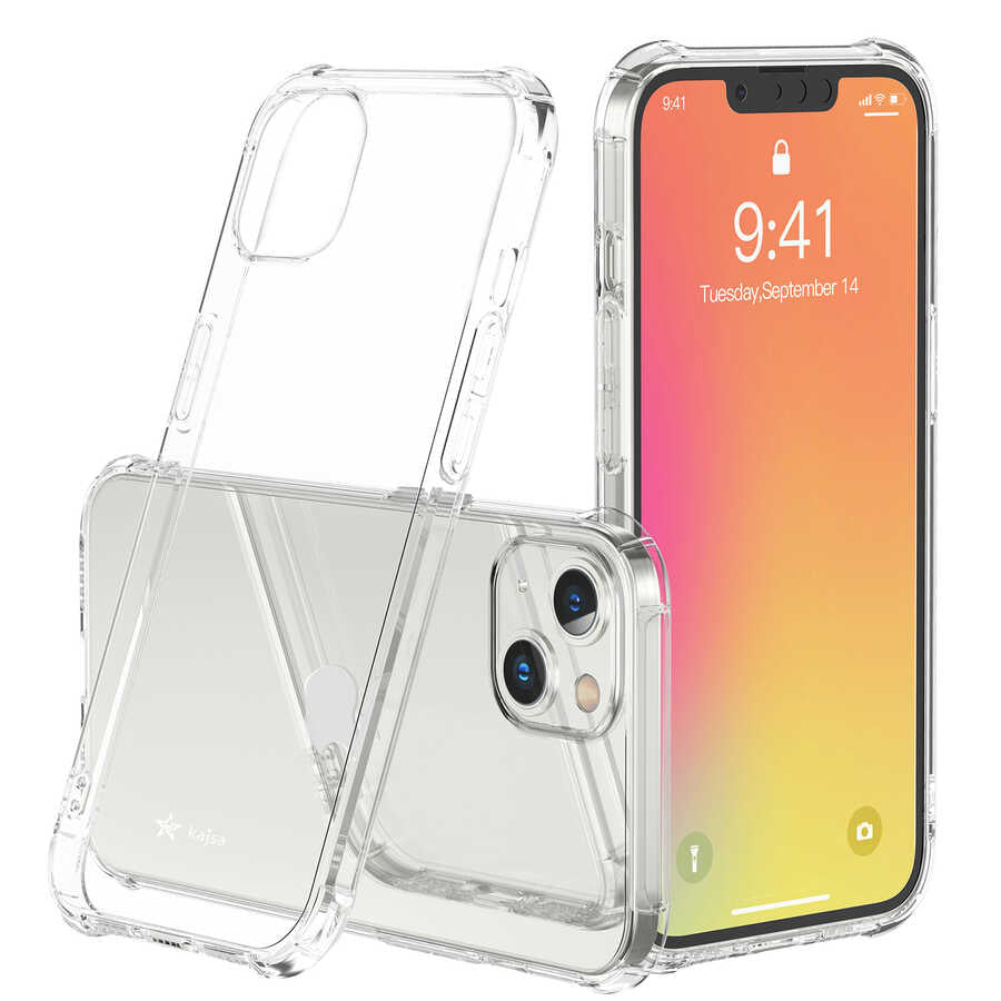 iPhone 13 Mini Kılıf Kajsa Transparent Kılıf Renksiz