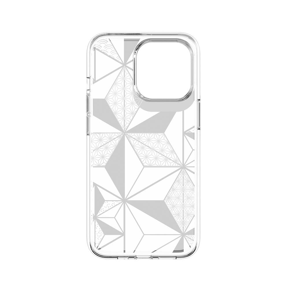 iPhone 13 Pro Kılıf Çift IMD Baskılı Lisanslı Switcheasy Artist Asanoha Kılıf Renksiz