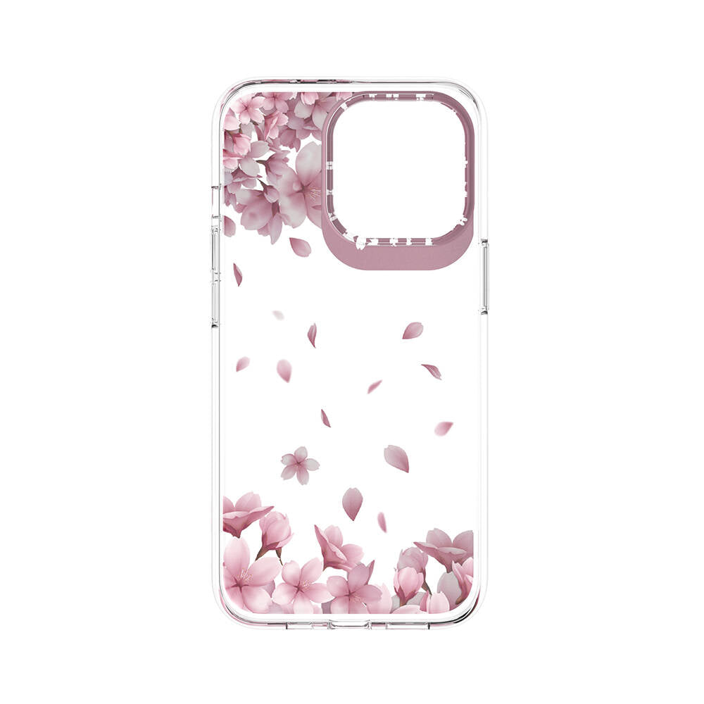 iPhone 13 Pro Kılıf Çift IMD Baskılı Lisanslı Switcheasy Artist Sakura Kılıf Pembe