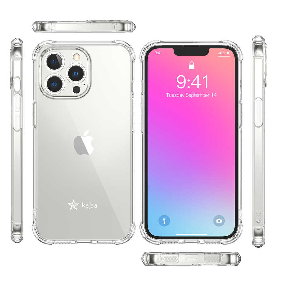 iPhone 13 Pro Kılıf Kajsa Transparent Kılıf Renksiz