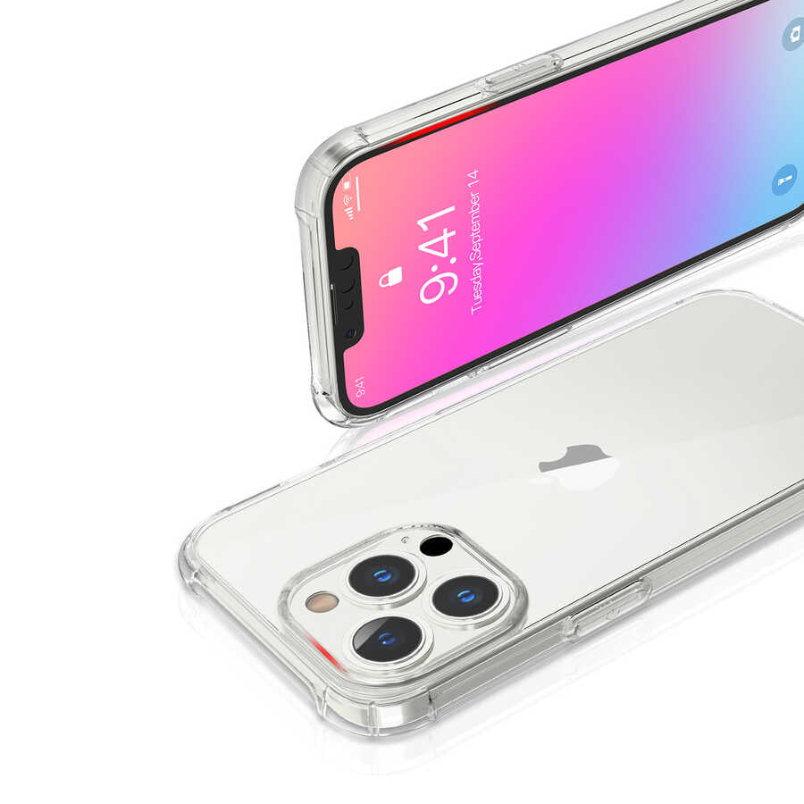 iPhone 13 Pro Kılıf Kajsa Transparent Kılıf Gri
