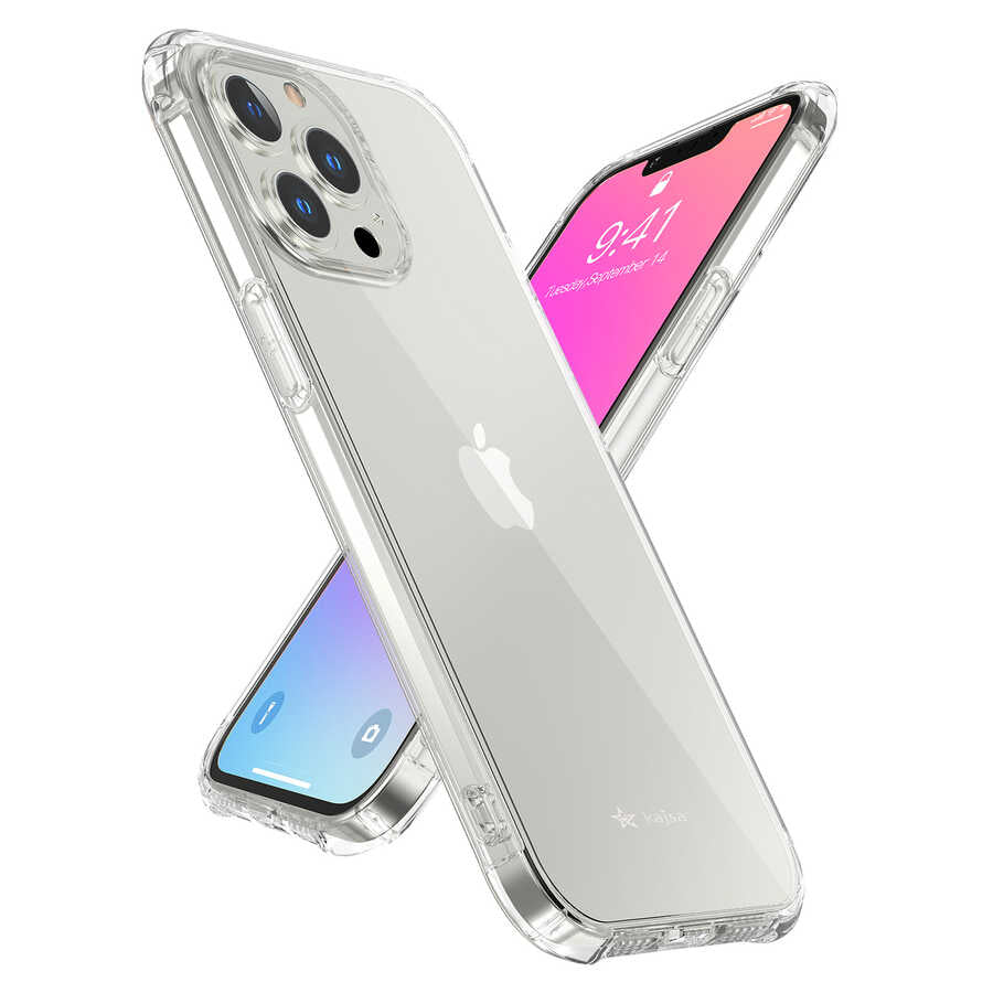 iPhone 13 Pro Kılıf Kajsa Transparent Kılıf Gri