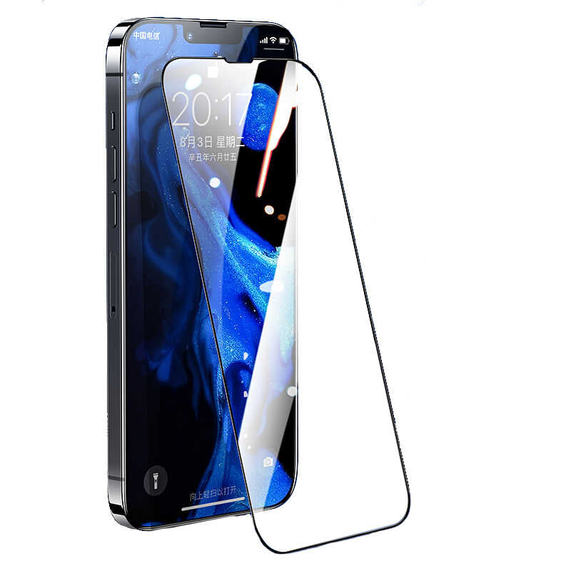 iPhone 13 Pro Max Benks 0.3mm V Pro Full Curved Ekran Koruyucu Siyah