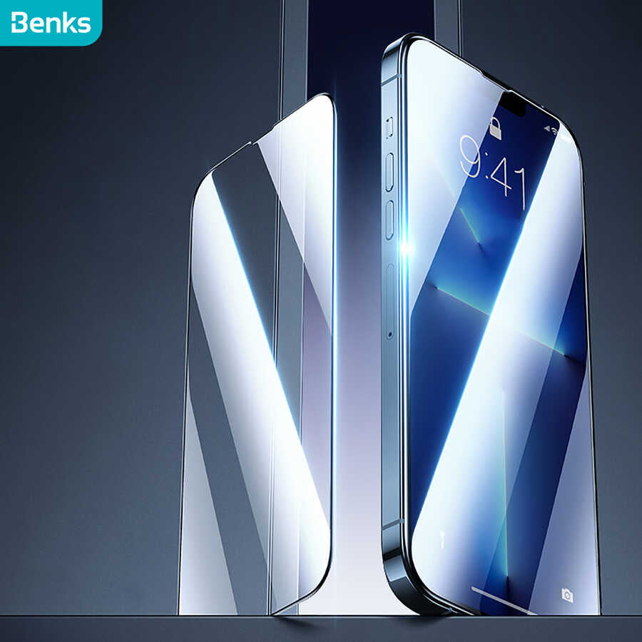 iPhone 13 Pro Max Benks Mat Ekran Koruyucu Parmak İzi Bırakmayan Oyunculara Özel Ekran Filmi Siyah