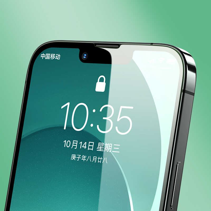 iPhone 13 Pro Max Benks V Pro Green Light Ekran Koruyucu Renksiz