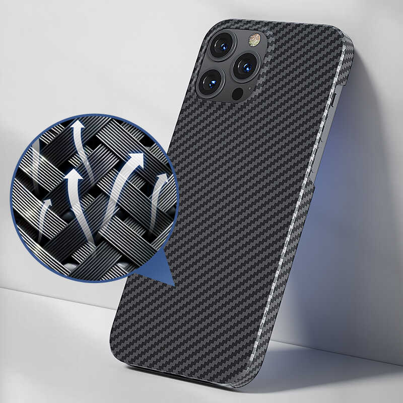 iPhone 13 Pro Max Kılıf Benks Aramid Fiber Kılıf Siyah