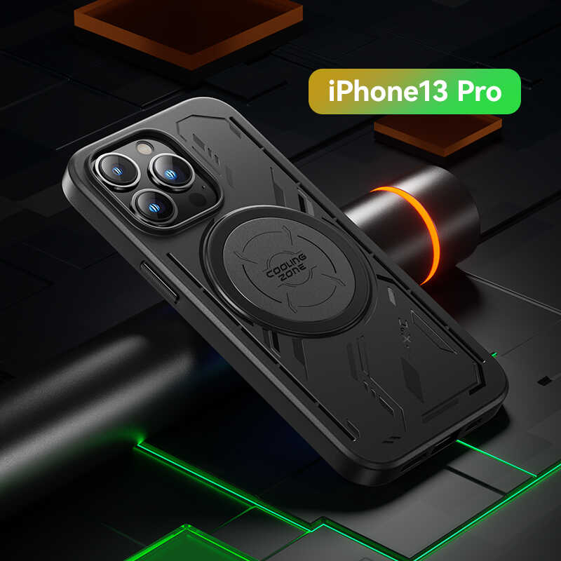 iPhone 13 Pro Max Kılıf Benks Isınmayı Önleyici Magnetic Oyuncu Telefon Kılıfı Siyah