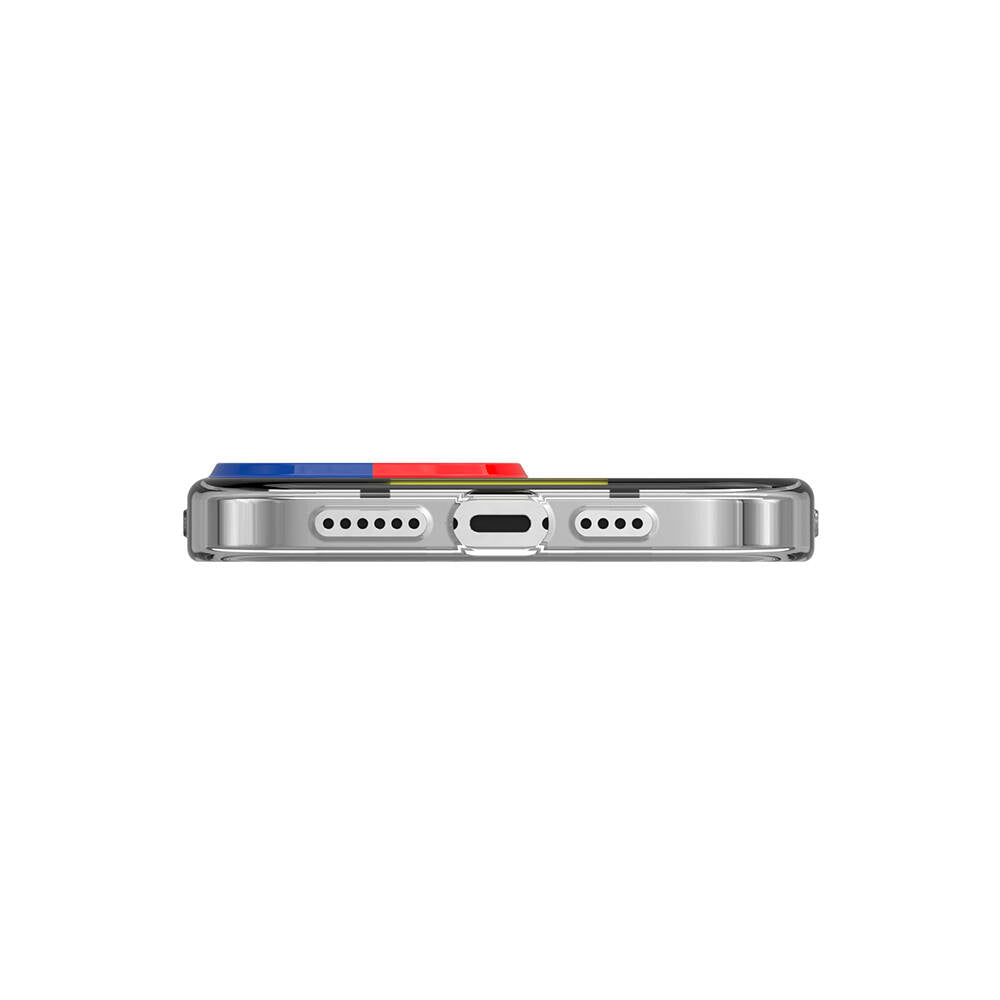 iPhone 13 Pro Max Kılıf Çift IMD Baskılı Lisanslı Switcheasy Artist Mondrian Kılıf Sarı