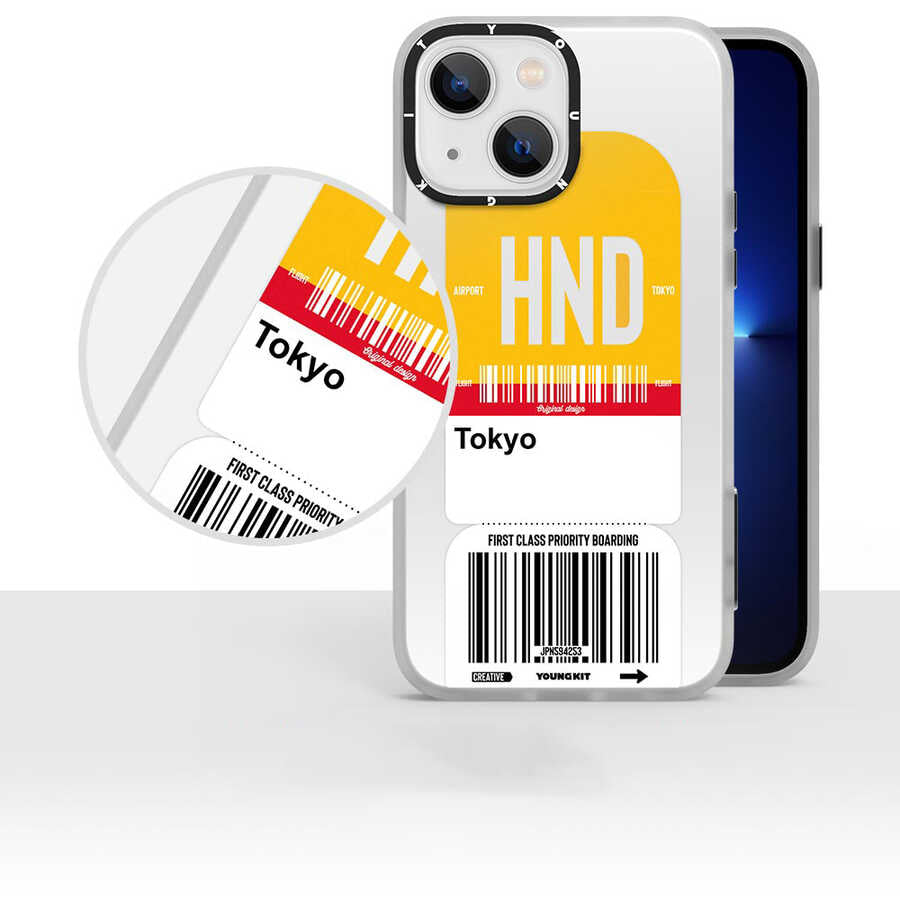 iPhone 13 Kılıf YoungKit Any Time Trip Serisi Kılıf CL028 Shangai