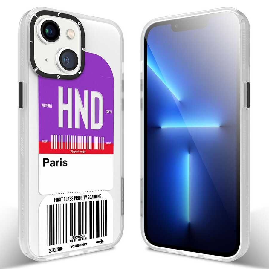 iPhone 13 Kılıf YoungKit Any Time Trip Serisi Kılıf CL027 Paris