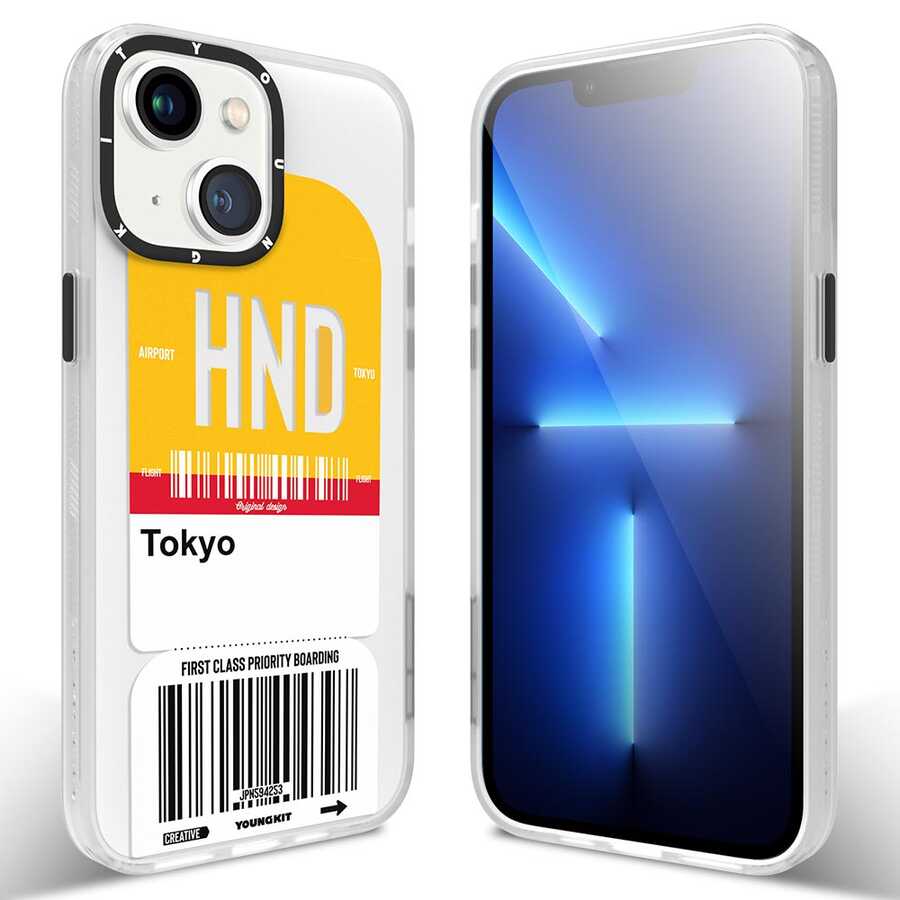 iPhone 13 Kılıf YoungKit Any Time Trip Serisi Kılıf CL025 Tokyo