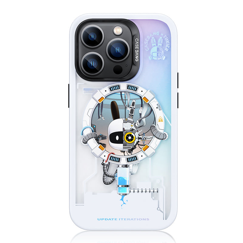 iPhone 13 Pro Max Kılıf Magsafe Şarj Özellikli Benks Casebang Explore Kılıf Beyaz