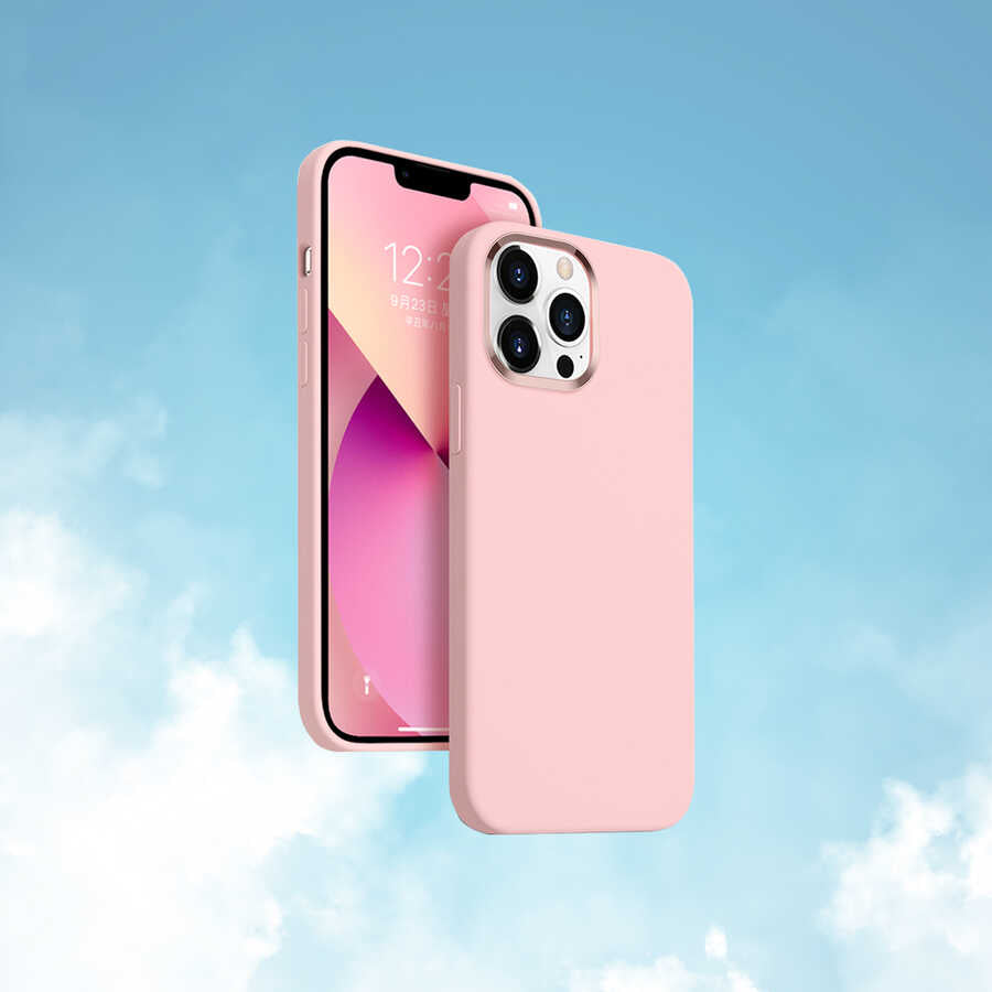 iPhone 13 Pro Max Kılıf Wiwu Magsafe Magnetic Silikon Kılıf Turuncu
