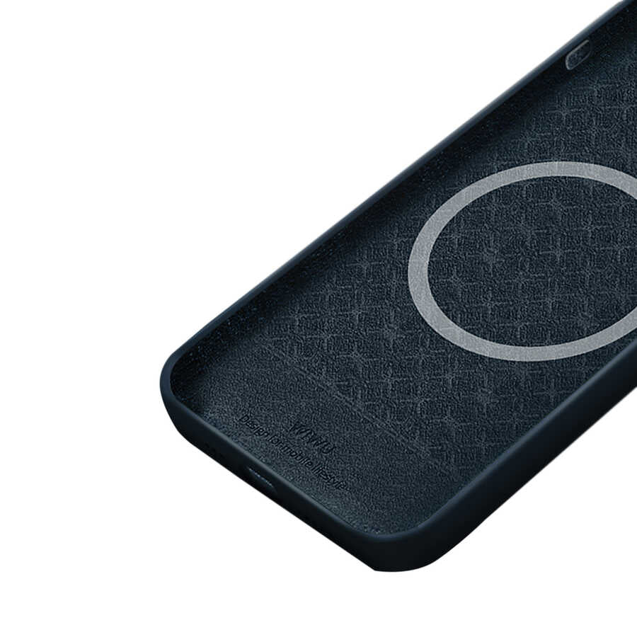 iPhone 13 Pro Max Kılıf Wiwu Magsafe Magnetic Silikon Kılıf Turuncu