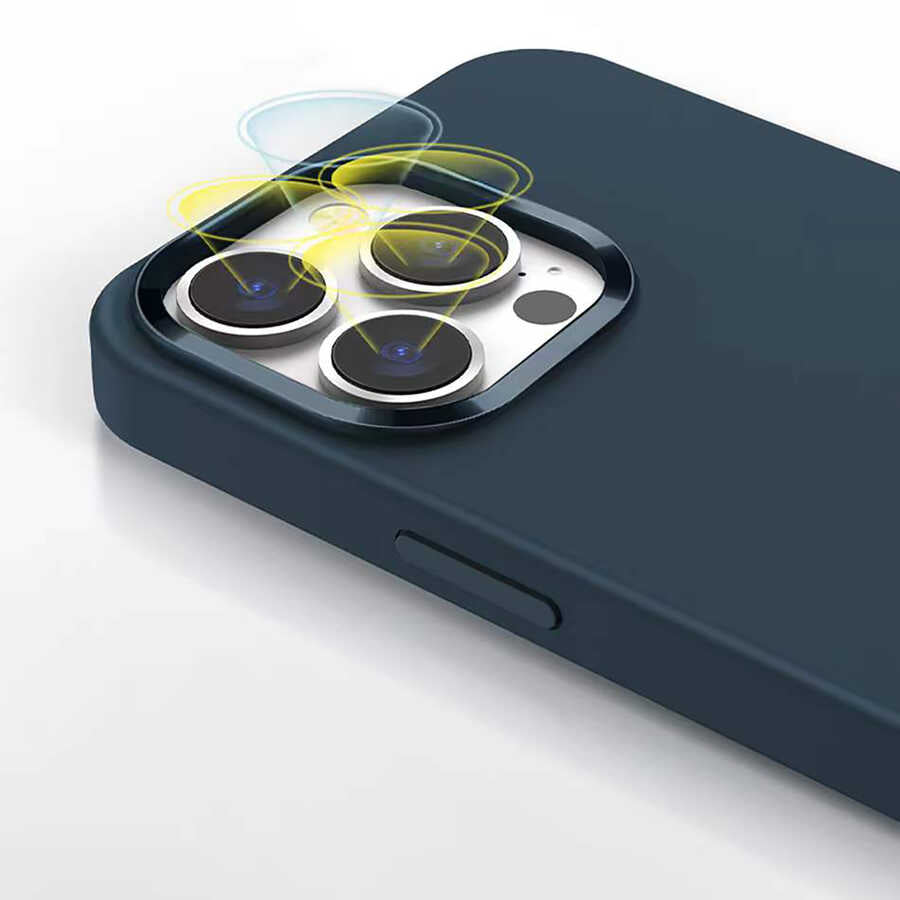 iPhone 13 Pro Max Kılıf Wiwu Magsafe Magnetic Silikon Kılıf Turuncu