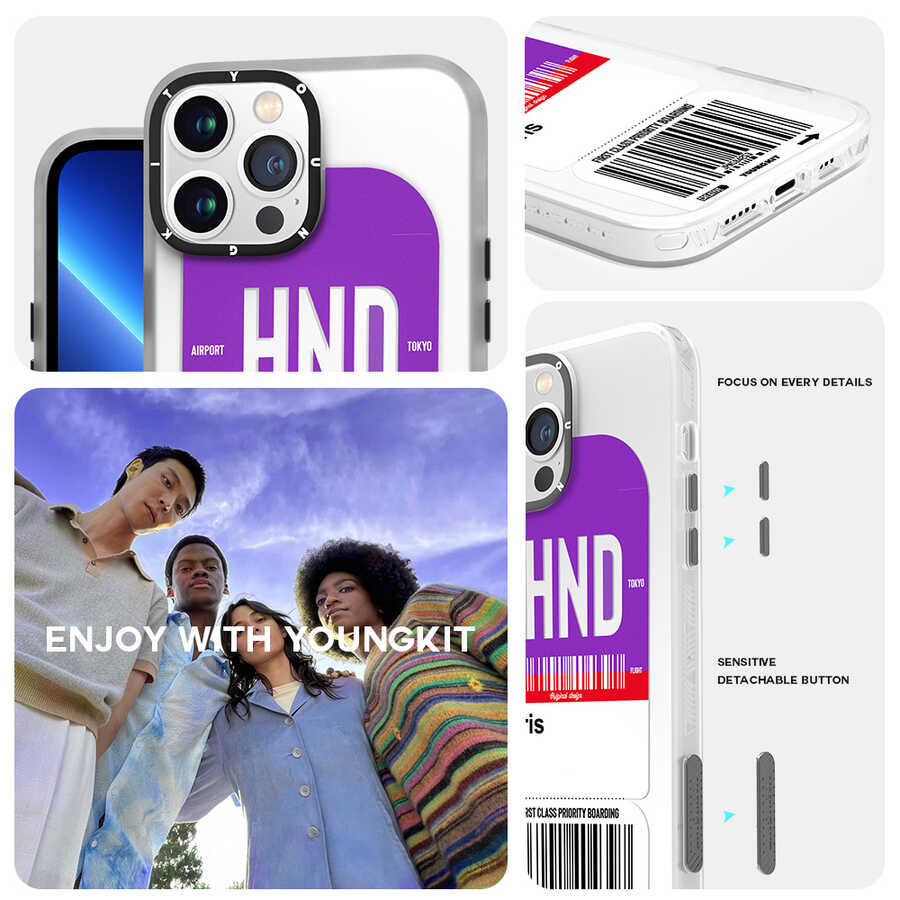 iPhone 13 Pro Max Kılıf YoungKit Any Time Trip Serisi Kılıf CL025 Tokyo