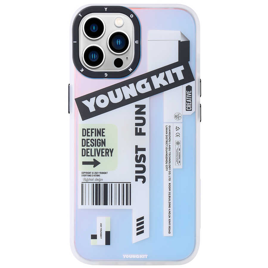 iPhone 13 Pro Max Kılıf YoungKit Fashion Culture Time Serisi Kılıf CL036 Just Fun