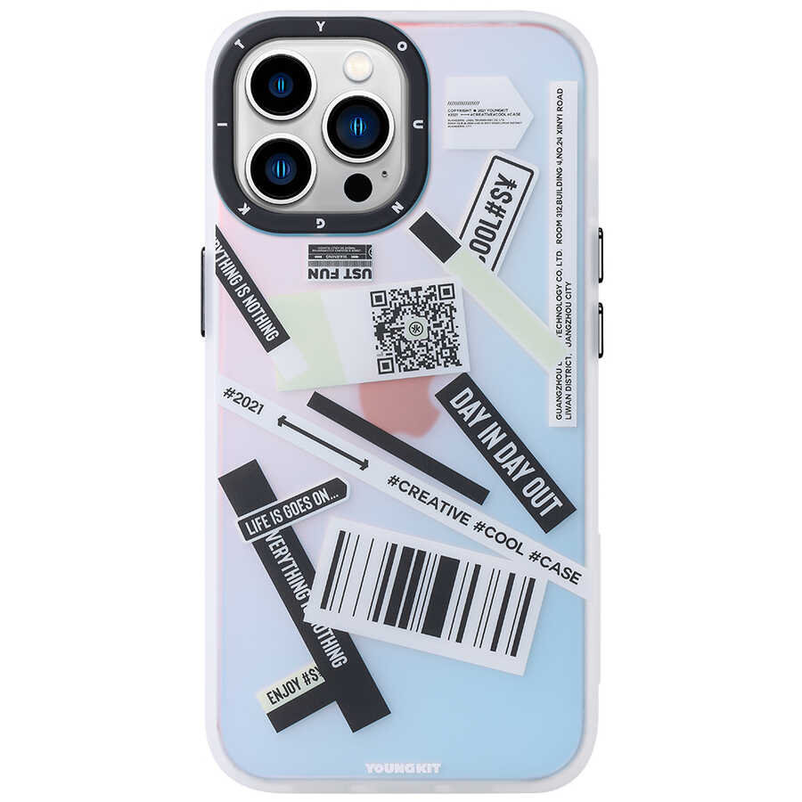 iPhone 13 Pro Max Kılıf YoungKit Fashion Culture Time Serisi Kılıf CL035 Day İn Day Out