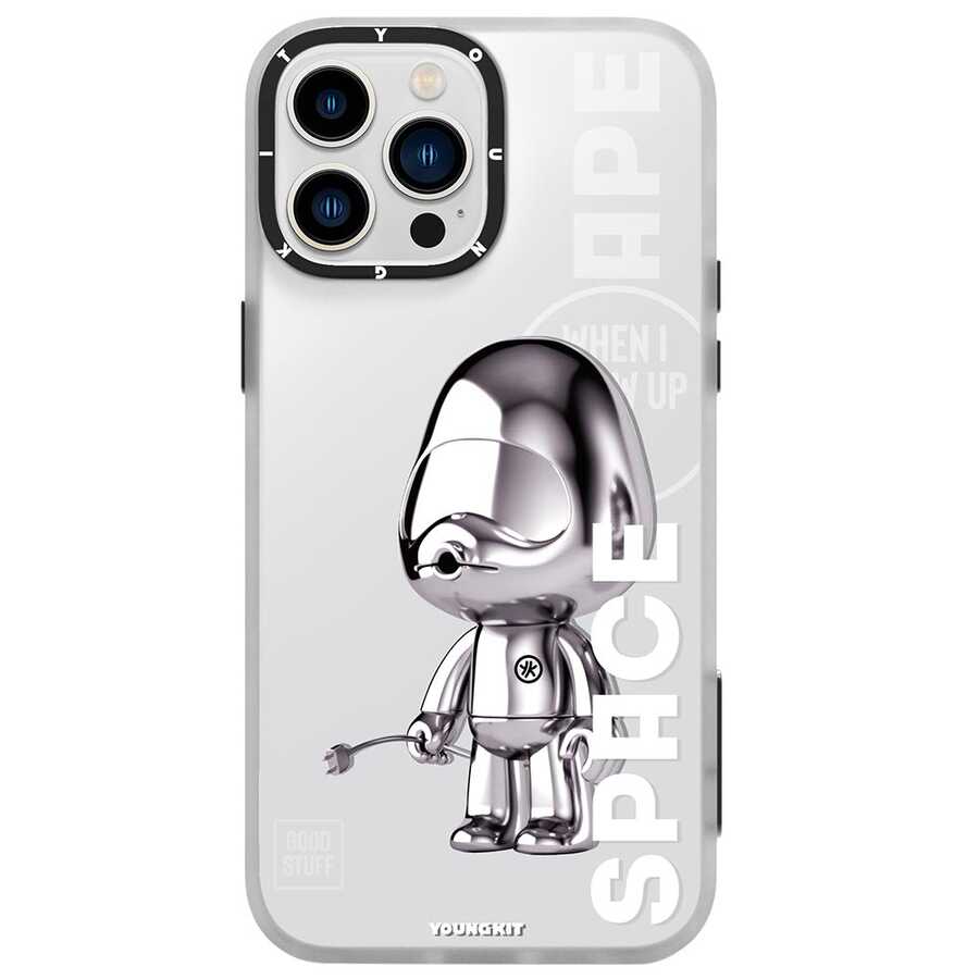 iPhone 13 Pro Max Kılıf YoungKit Klasik Serisi Kılıf IP001 Space Ape