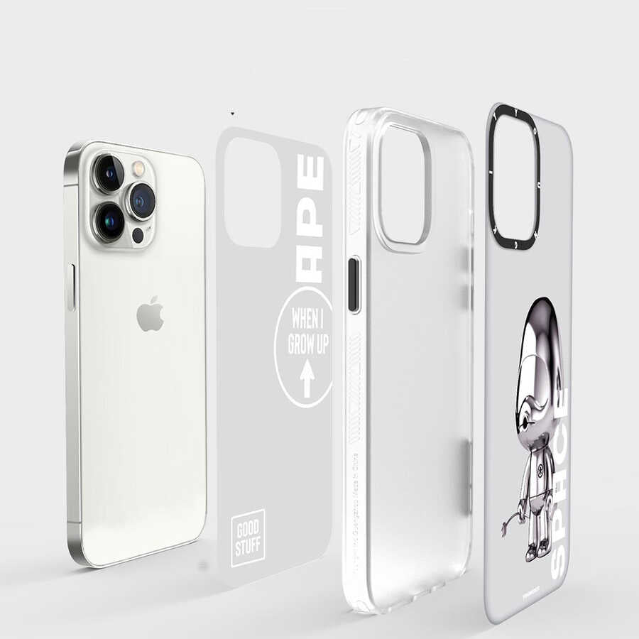iPhone 13 Pro Max Kılıf YoungKit Klasik Serisi Kılıf IP001 Space Ape