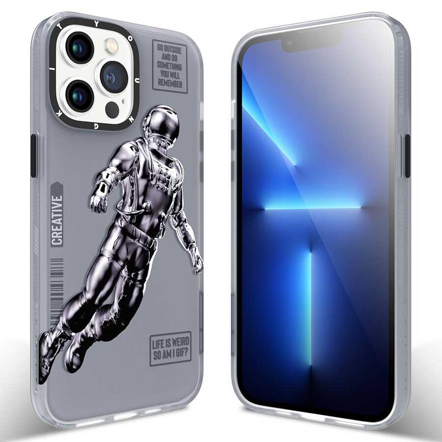 iPhone 13 Pro Max Kılıf YoungKit Klasik Serisi Kılıf CL001 Astronaut