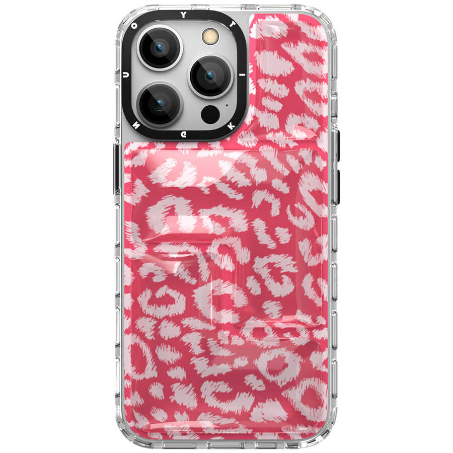 iPhone 13 Pro Max Kılıf YoungKit Leopard Article Serisi Kılıf Kahverengi