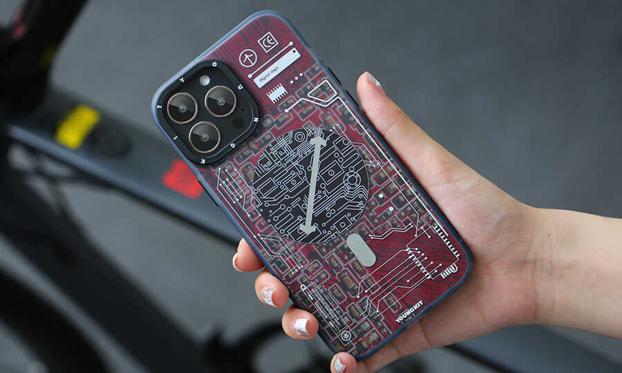 iPhone 13 Pro Max Kılıf YoungKit Technology Serisi Kılıf Mavi