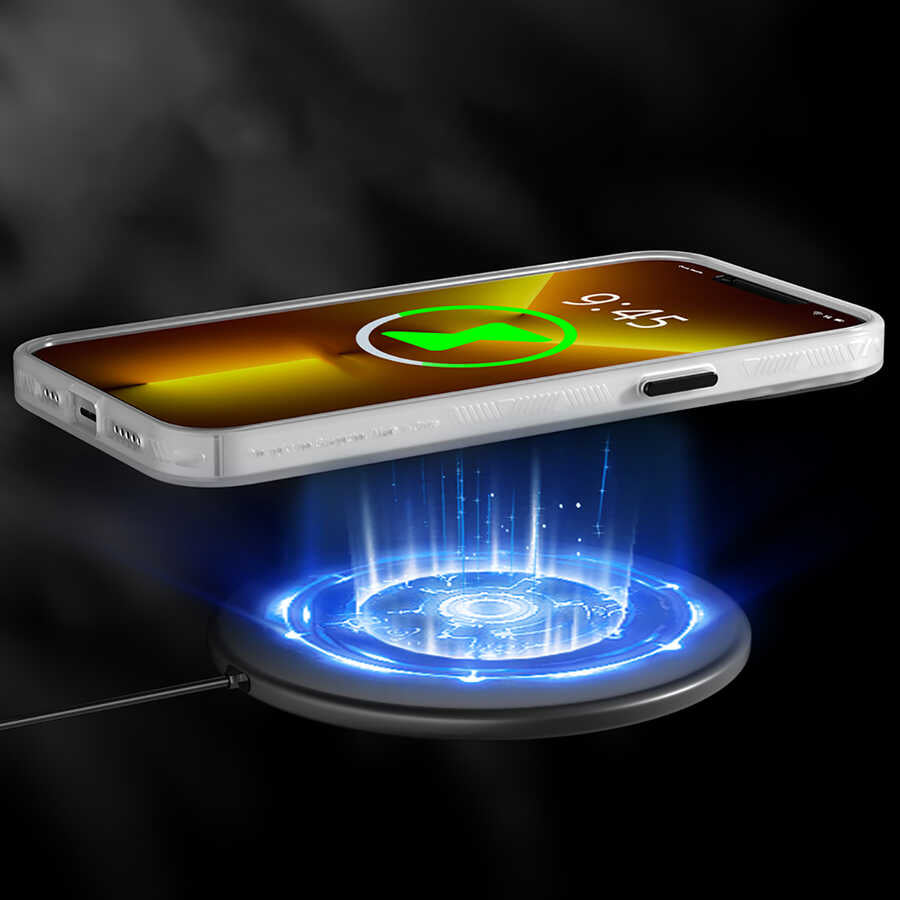 iPhone 13 Pro Max Kılıf YoungKit Technology Serisi Kılıf Beyaz