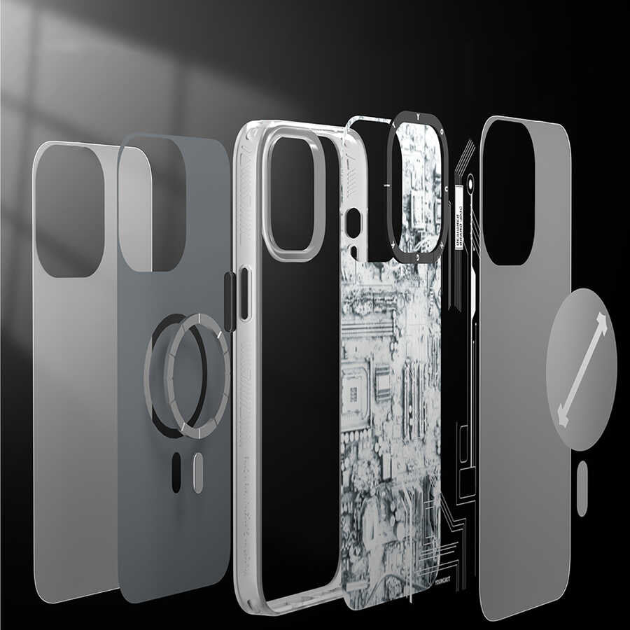 iPhone 13 Pro Max Kılıf YoungKit Technology Serisi Kılıf Mavi