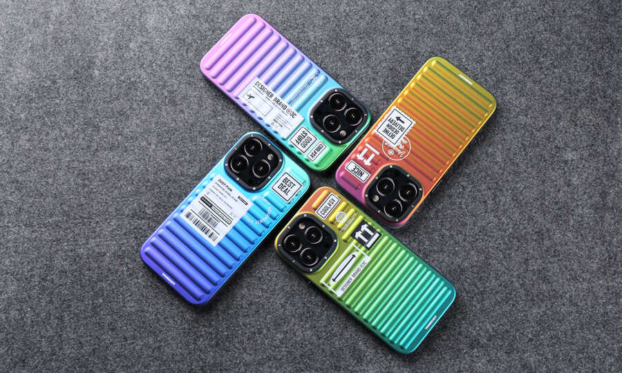 iPhone 13 Pro Max Kılıf YoungKit The Secret Color Serisi Kılıf Mavi