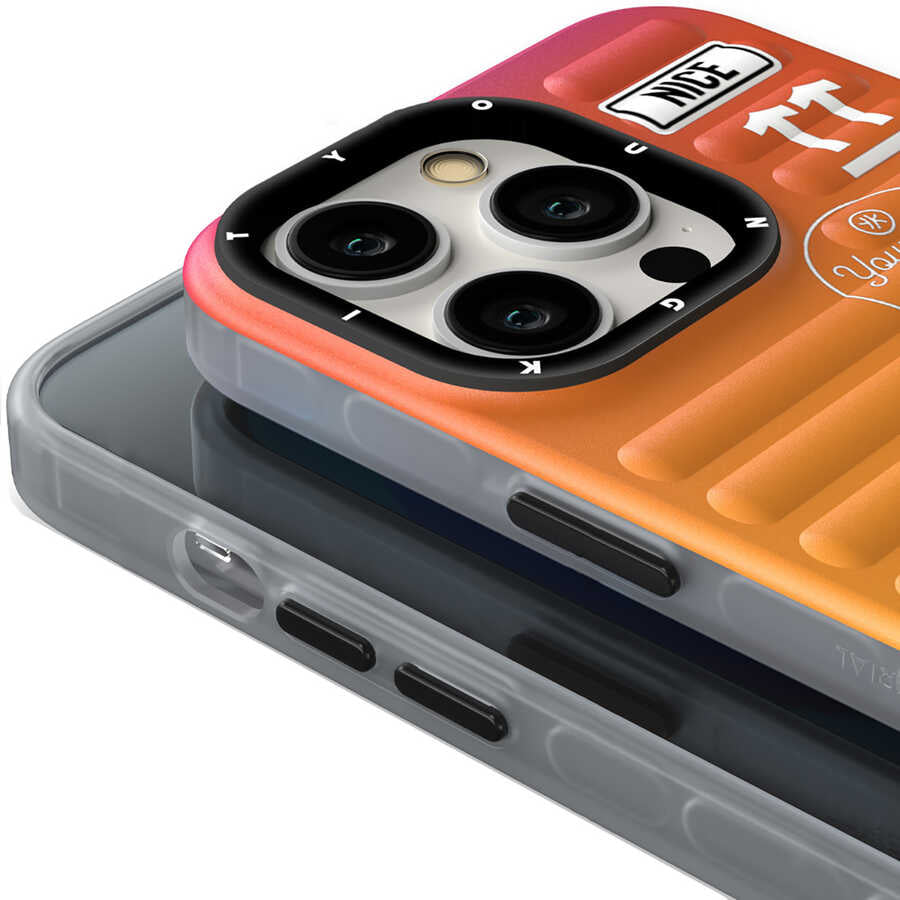 iPhone 13 Pro Max Kılıf YoungKit The Secret Color Serisi Kılıf Turuncu
