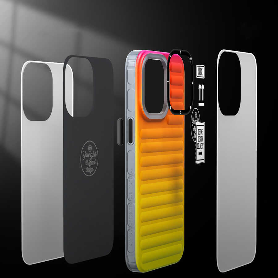 iPhone 13 Pro Max Kılıf YoungKit The Secret Color Serisi Kılıf Mavi