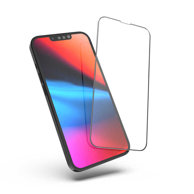 iPhone 13 Pro Wiwu Easy İnstall iVista Super Hardness Ekran Koruyucu Siyah