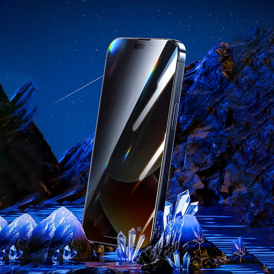 iPhone 14 Benks 0.3mm V Pro Privacy Hayalet Ekran Koruyucu Siyah