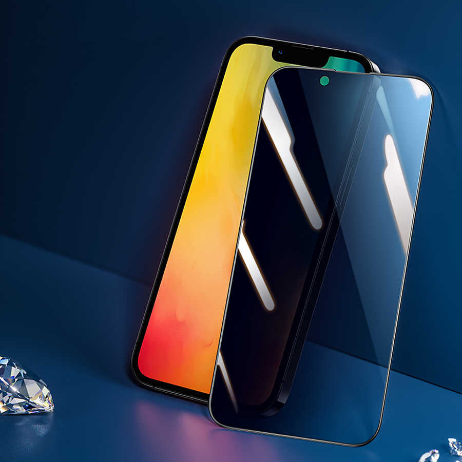 iPhone 14 Benks 0.3mm V Pro Privacy Hayalet Ekran Koruyucu Siyah