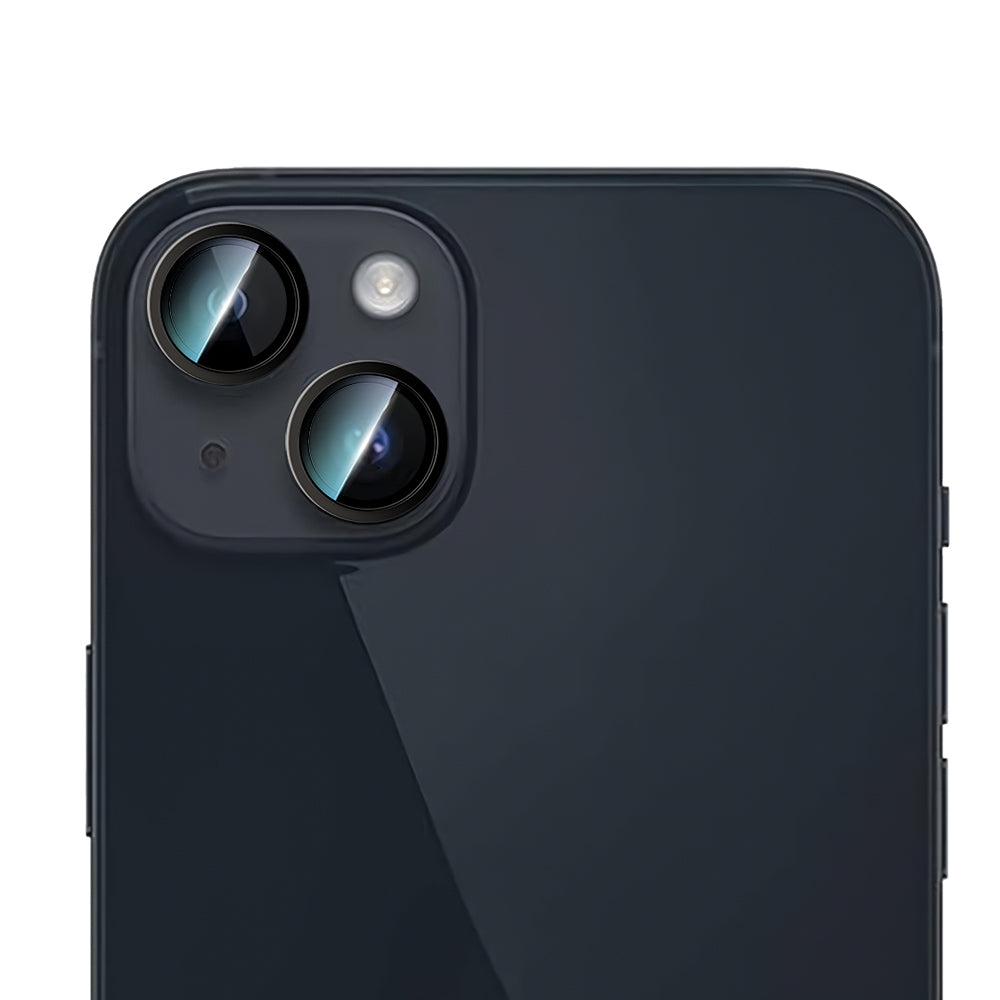 Apple iPhone 14 CaseWorld Alloy Serisi Oleofobik Anti Reflective Kamera Lens Koruyucu Gümüş