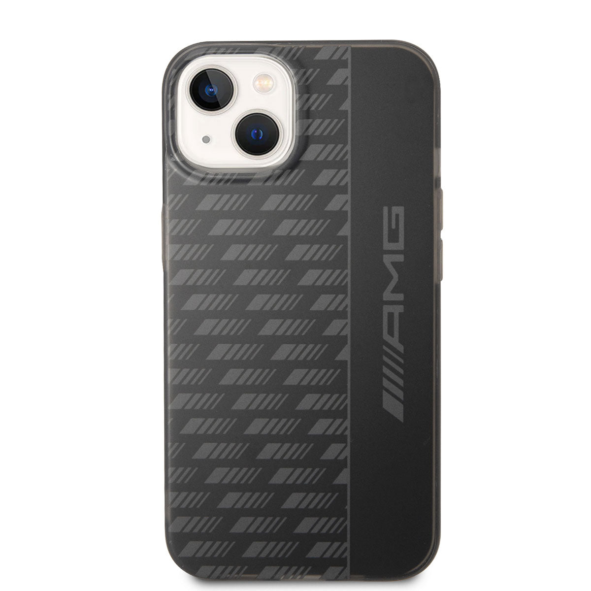 iPhone 14 Kılıf AMG Frosted Buzlu PC Karbon Dizayn Kılıf Siyah